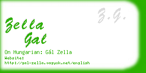 zella gal business card